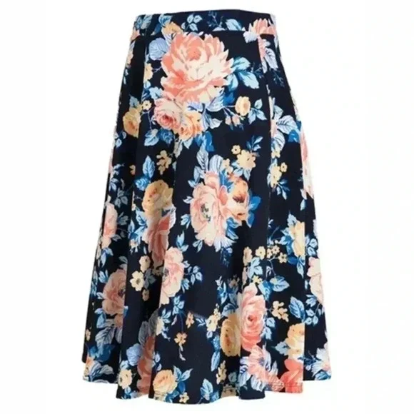 BNWT Floral Midi Skirt, Multicolor - Picture 5 of 5
